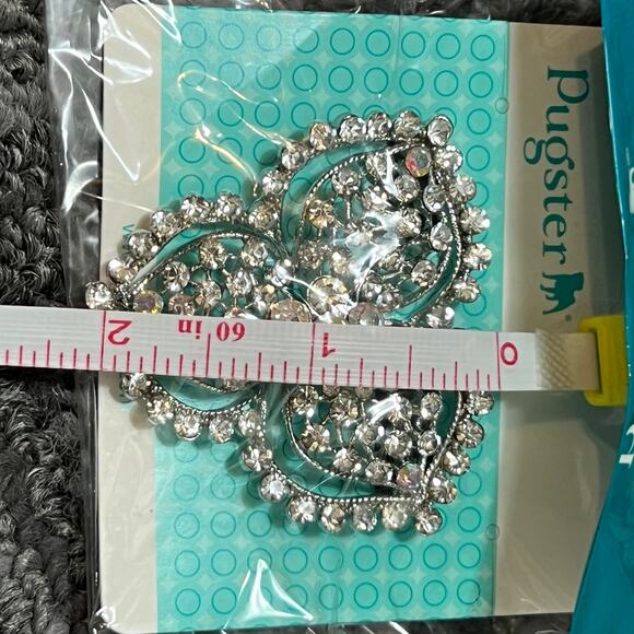 Pugster rhinestone large brooch or pin.  Jewelry making sparkly - Picture 6 of 6
